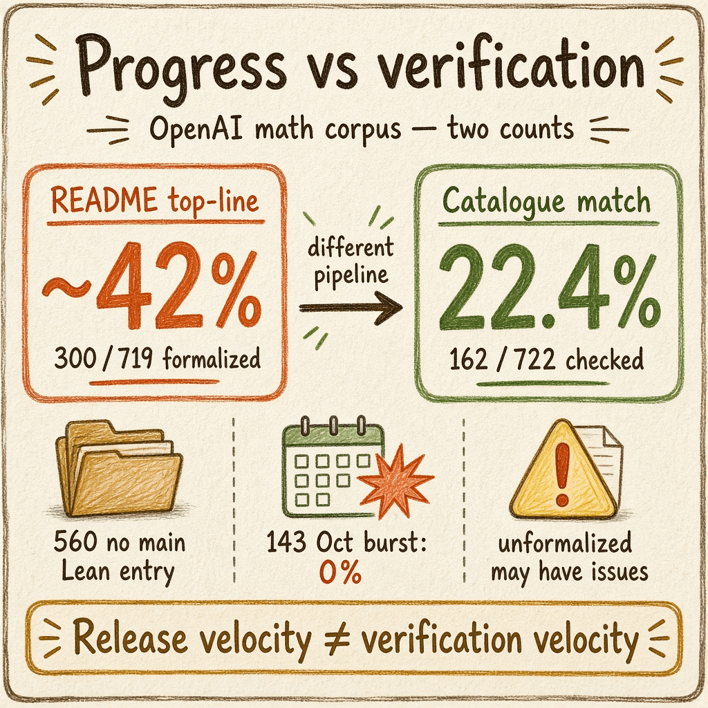 OpenAI Math Corpus: Progress vs Verification Pipelines